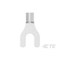 Te Connectivity Fork Terminal, #8 Stud Size, 2 mm², Bare Insulated 8-34128-1 - alternate 2